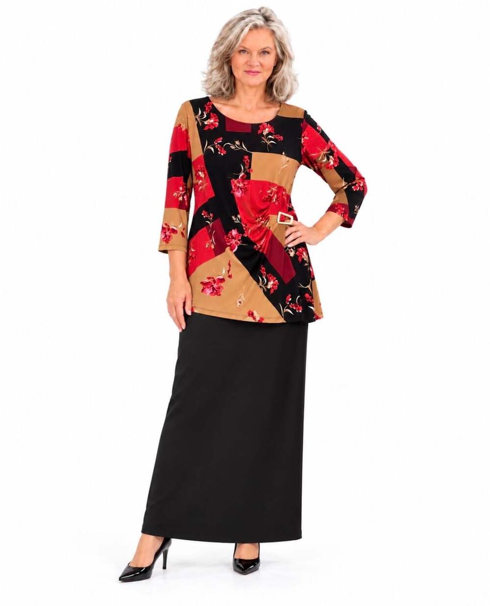 Emma James Skirt Size 10 Black Maxi